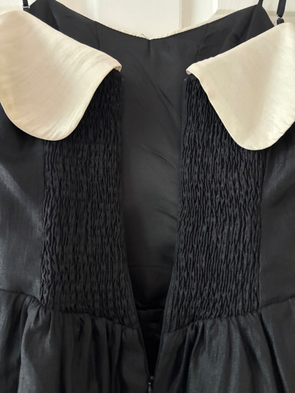 Lulus Upscale Desire Black Contrast Off-the-Shoulder Mini Dress - Picture 9 of 12